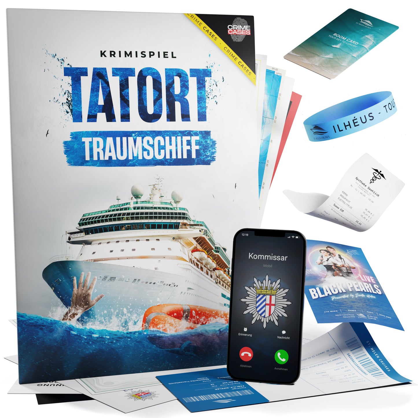 Krimispiel: Tatort Traumschiff